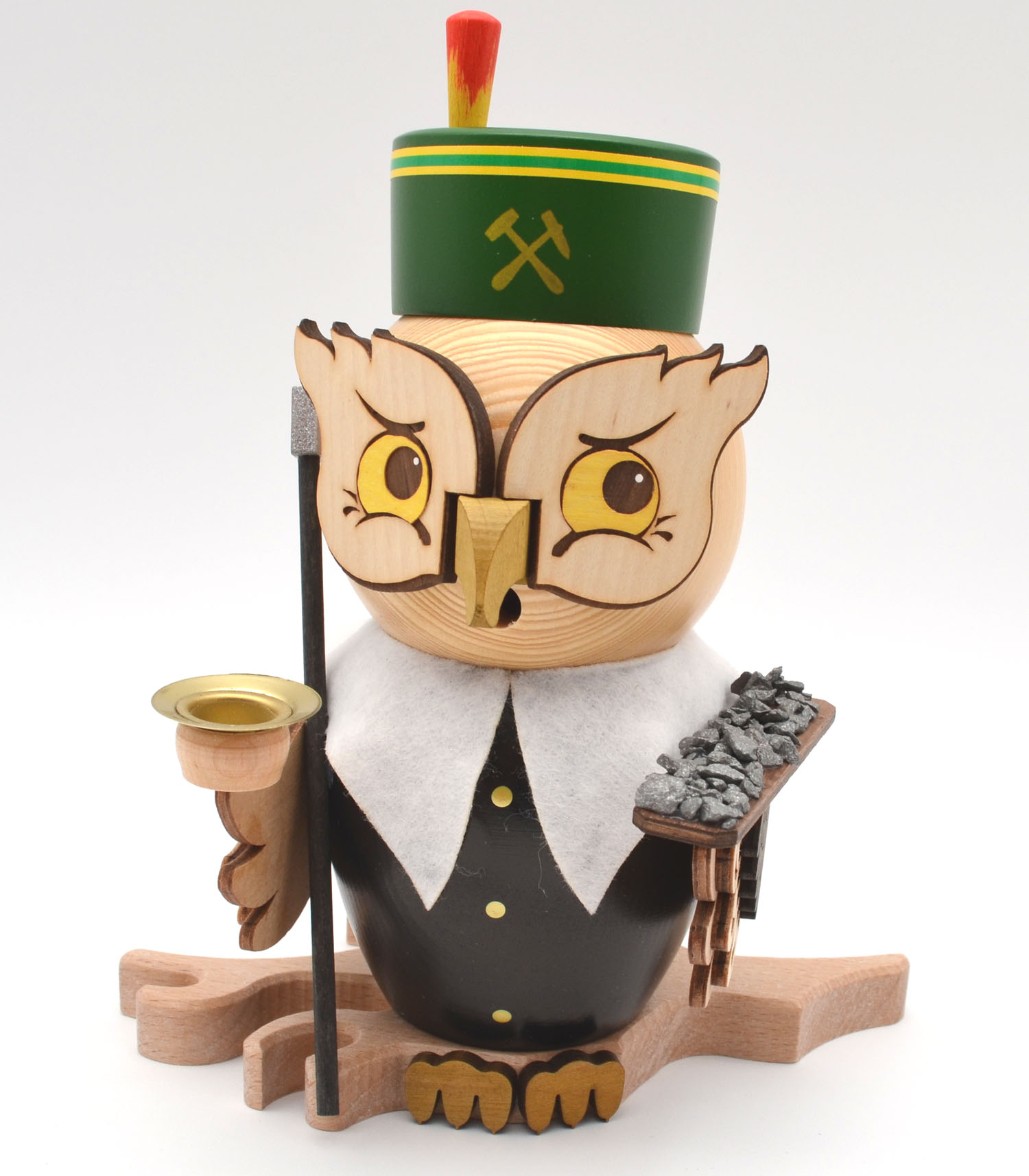 Raucheule Bergmann Rauchfigur ca. 15 cm - Neuheit 2026