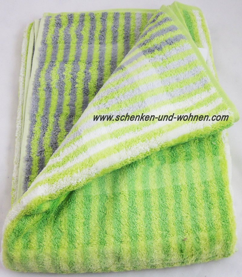 duschtuch_nobless_kiwi_streifen_80x150_2_2 Duschtuch Noblesse Cashmere Streifen, Kiwi ca. 80 x 150 cm