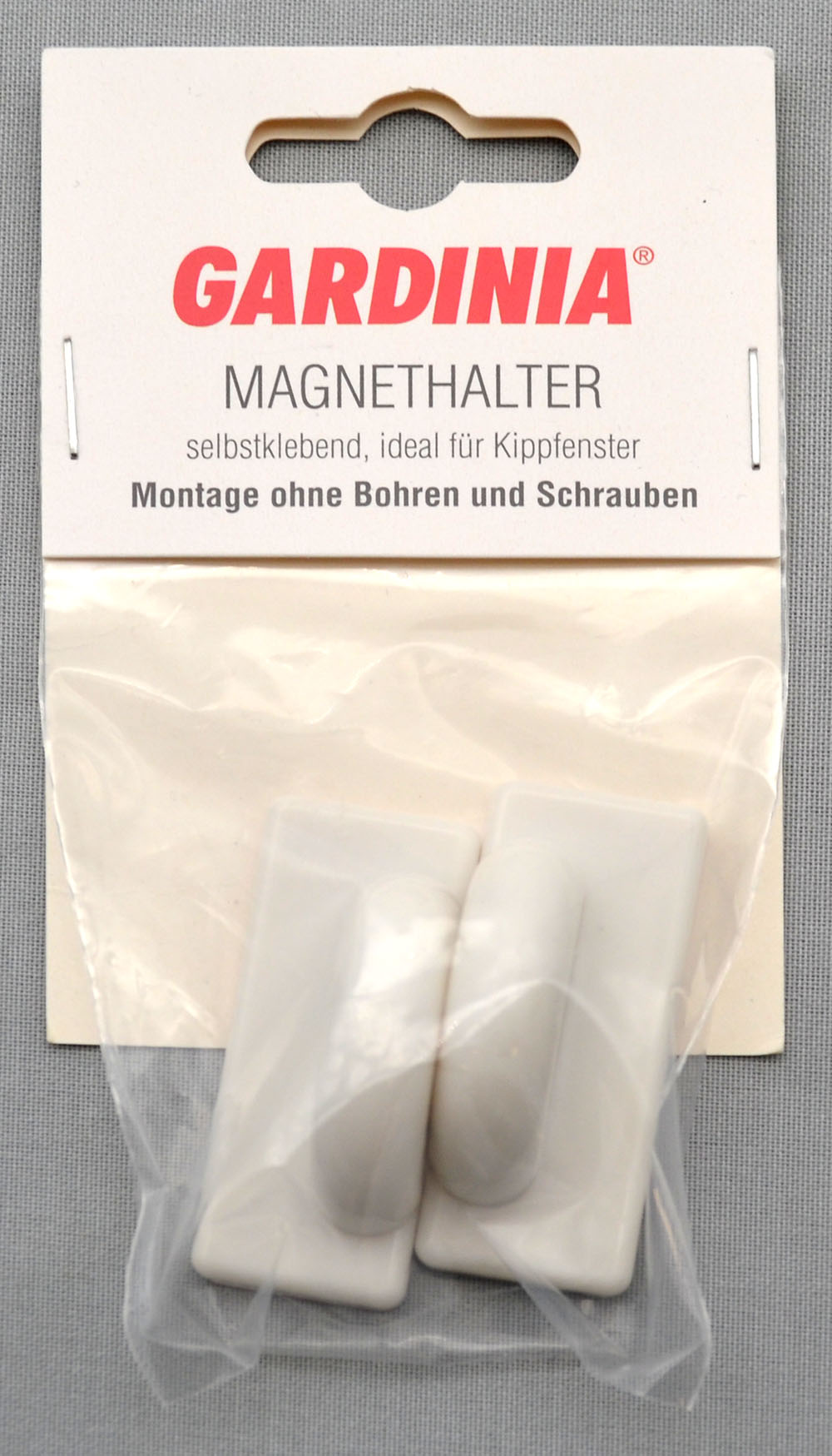2 Stück Magnethalter selbstklebend ideal für Kippfenster weiß