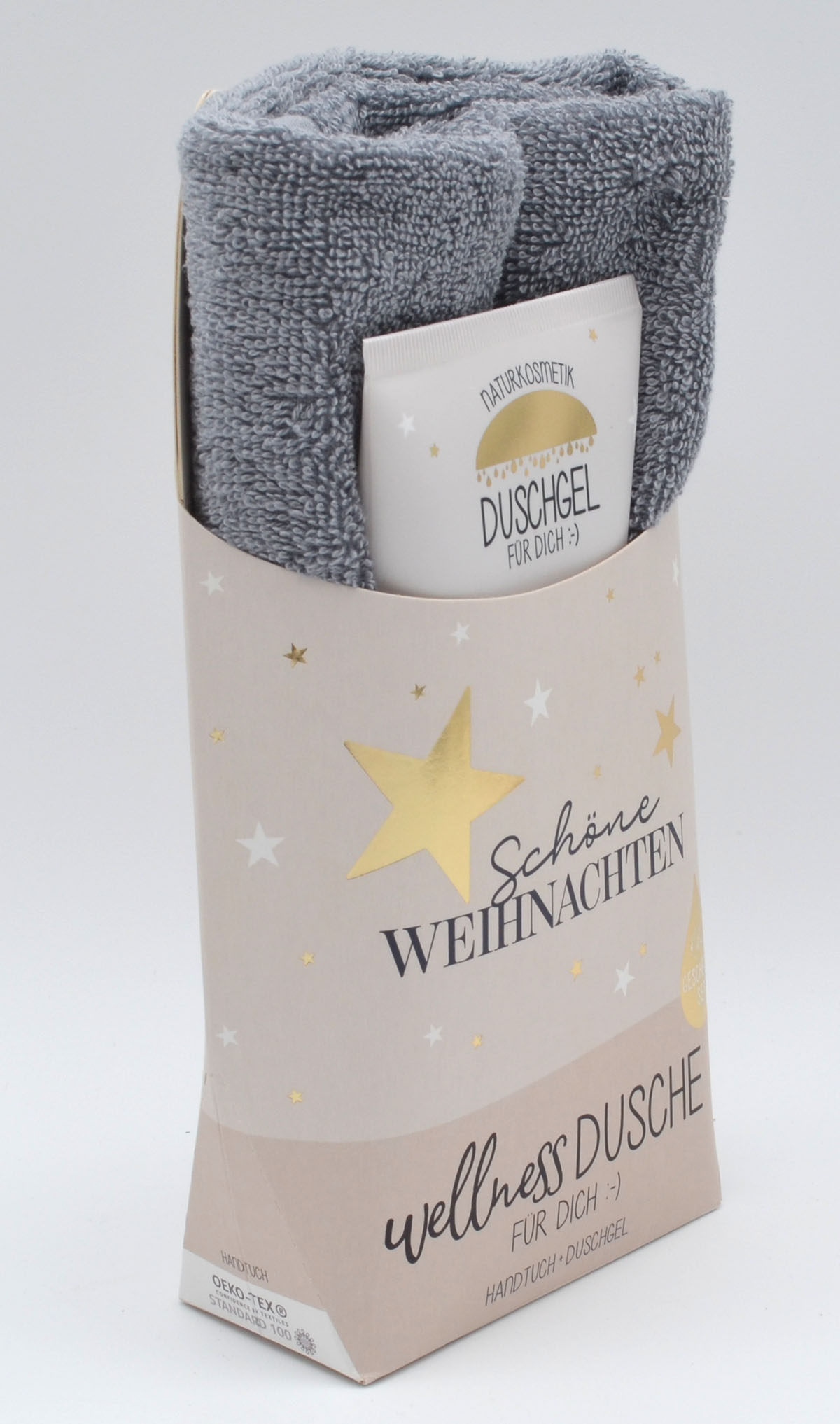 Weihnachtliche Wellness-Duschsets – Duschgel & Handtuch