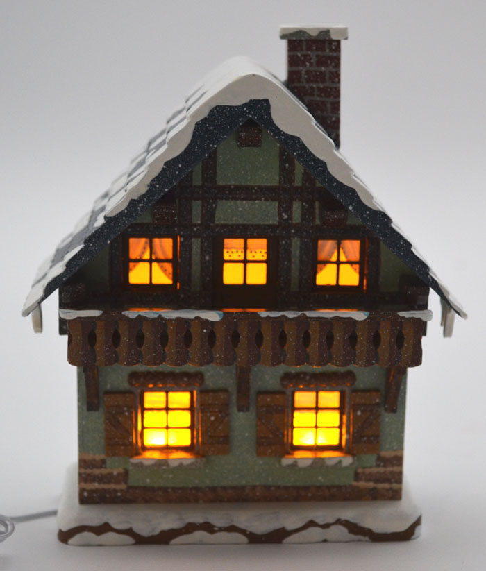 Hubrig - Wiki - Haus mit Balkon 14 cm beleuchtet