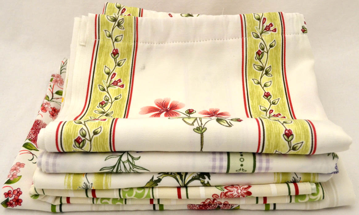 Stoffreste-Paket aus 5 Resten Landhaus-Dekostoff