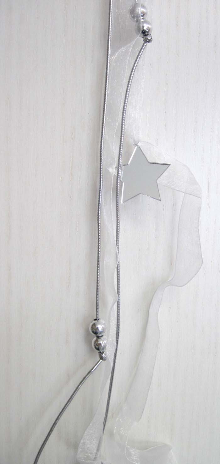 Deko-Hänger Glocke mit Deko-Band und Sternapplikation ca. 80cm lang