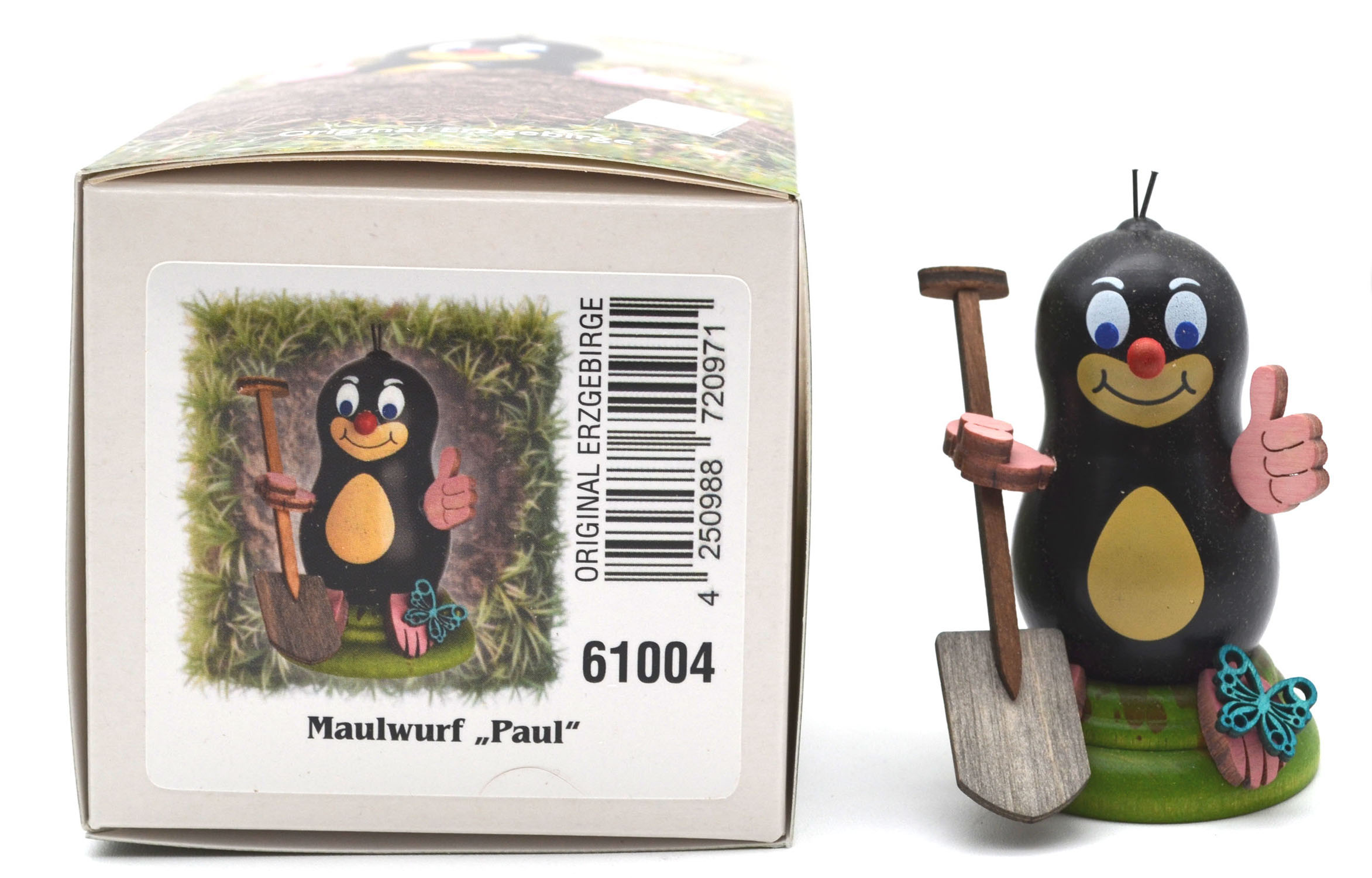 Maulwurf "Paul" mit Schaufel ca. 7 cm hoch