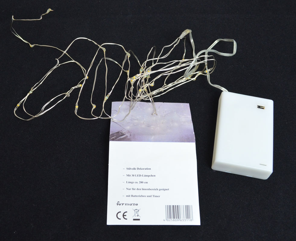 lichterkette_633118_30_led_d1hHLYuJb9EGvXV LED-Drahtlichterkette Indoor 280 cm 30 LED-Lämpchen, weiß Batterie