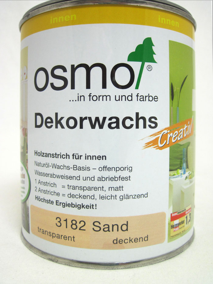 Osmo Dekorwachs creativ 3182 Sand 375ml transparent oder deckend
