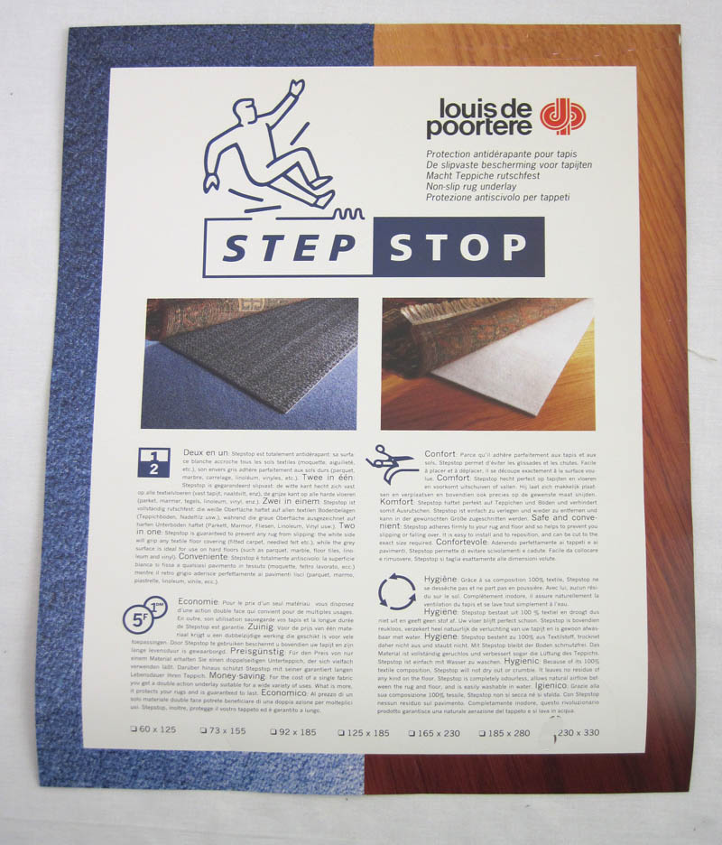 stepstop_165x230 Louis de Poortere - STEP - STOP - Teppichstop ca. 1,65 x 2,30 m