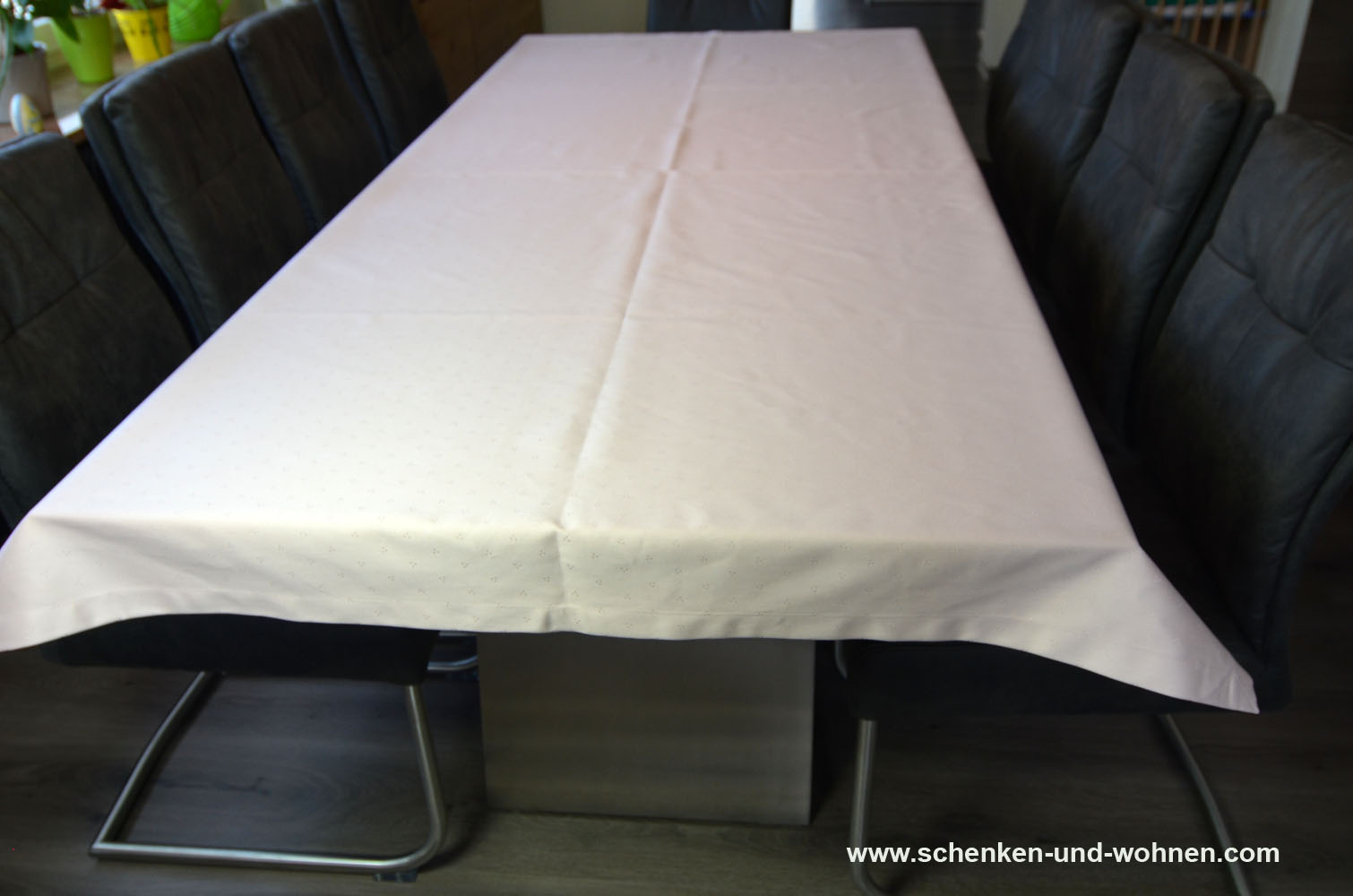 Tischwäsche Tischdecke 130 x 330 cm rosé