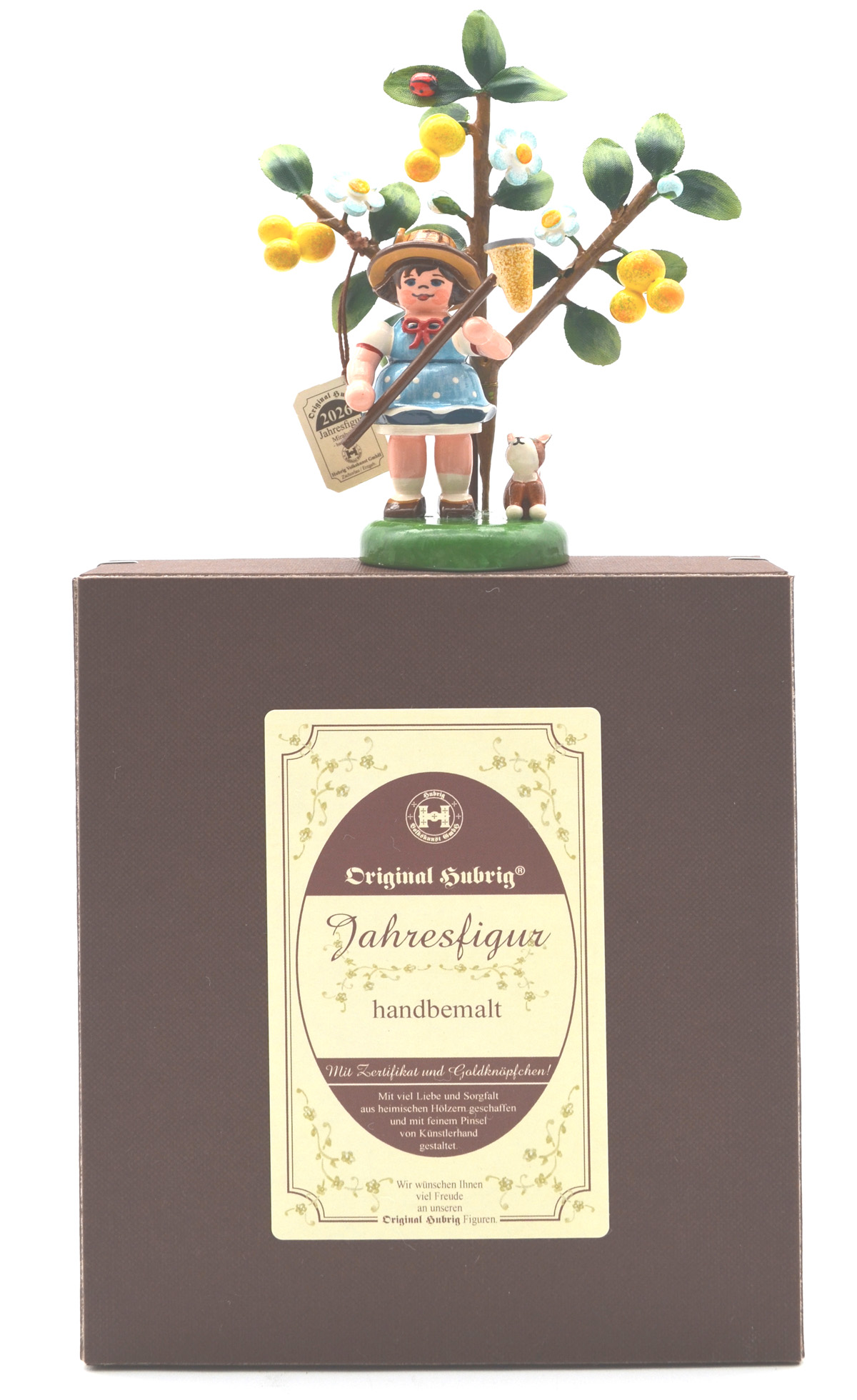 Jahresfigur 2026 Mirabelle mit Zertifikat - Hubrig 
