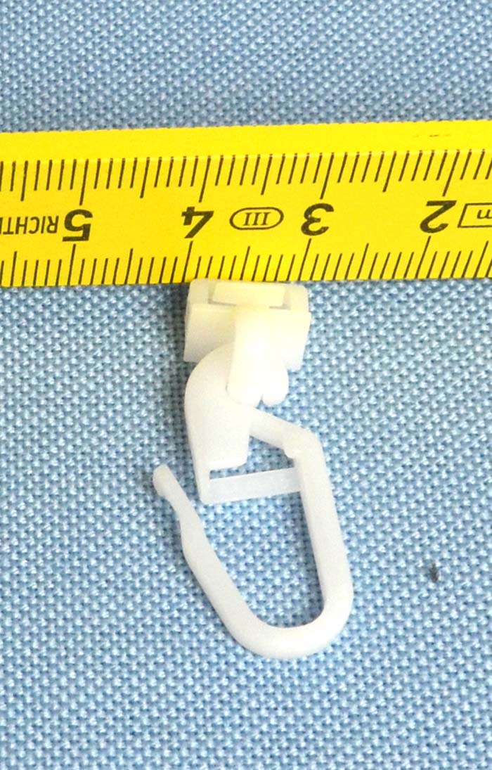 25 Stück Klick-Gleiter Mini weiß 3,6-4 mm