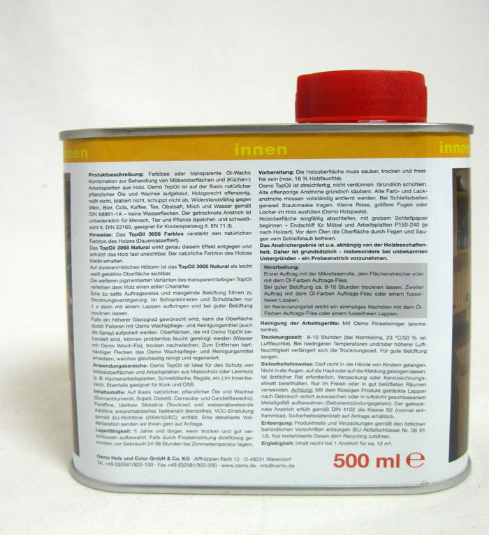 Osmo TopOil 500ml 3068 natural