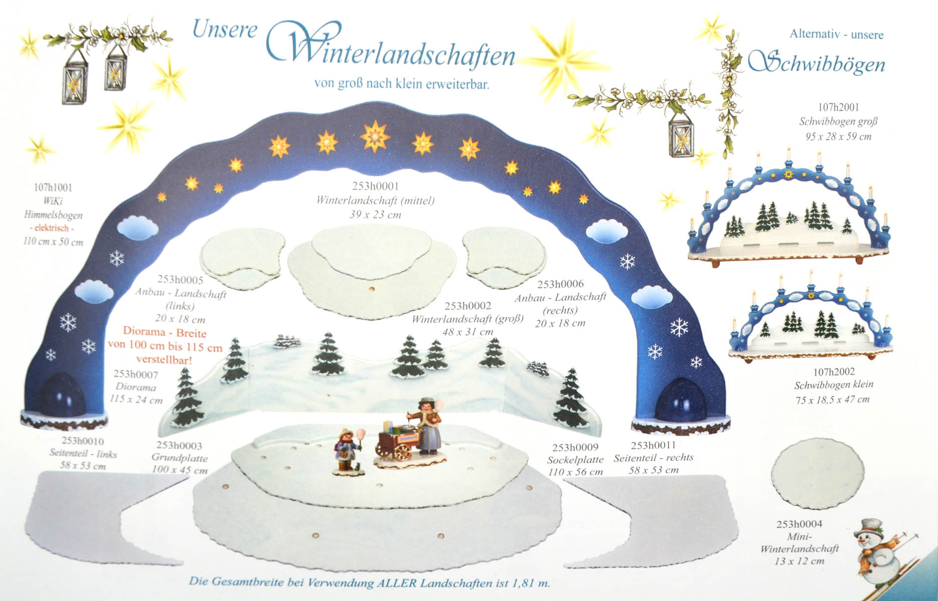 Hubrig - Mini-Winterlandschaft 13 x 12 cm