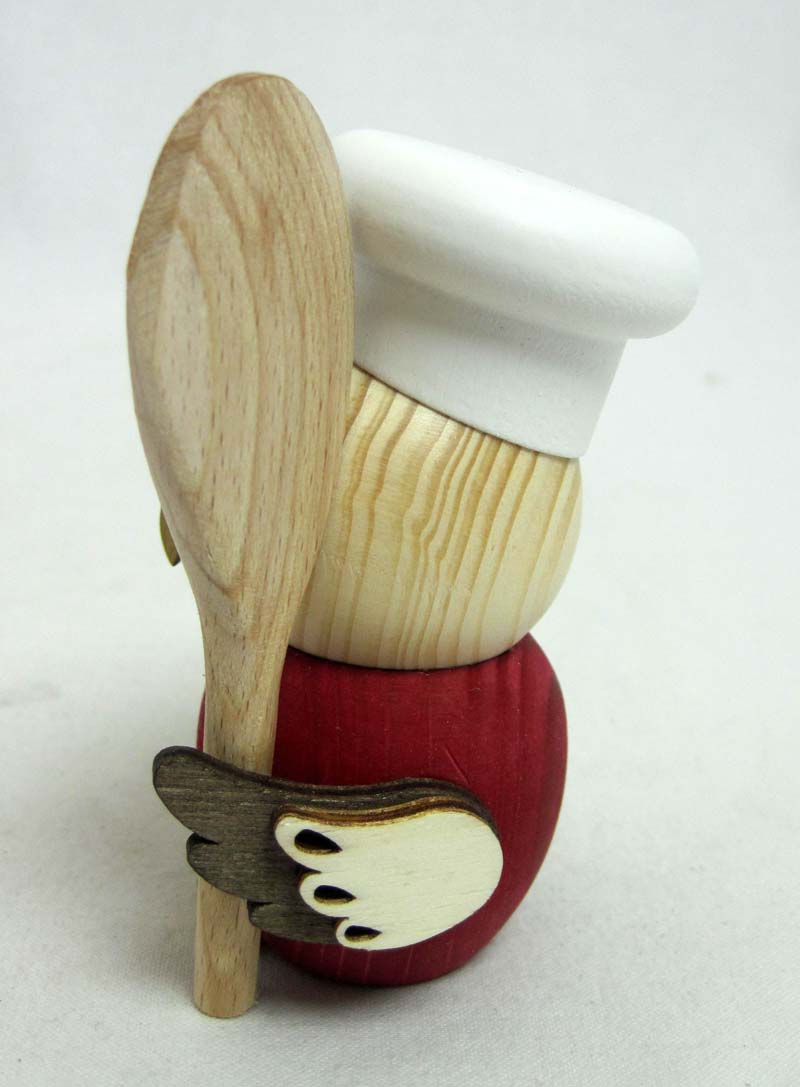 Kuhnert - Mini-Eule Koch Holzfigur 2022 ca. 7 cm