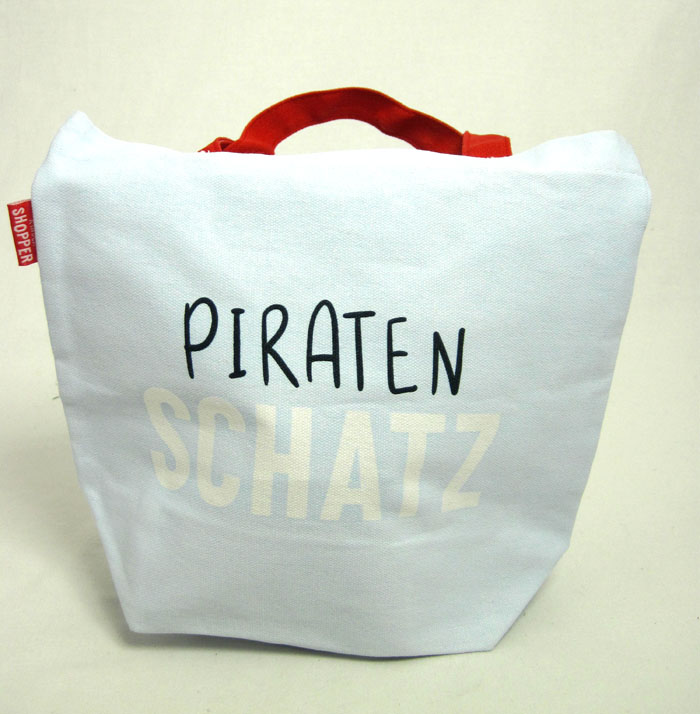 Kinder-Shopper-Tasche "Pirat" mehrfarbig ca. 24 x 9,5 x 21,5 cm