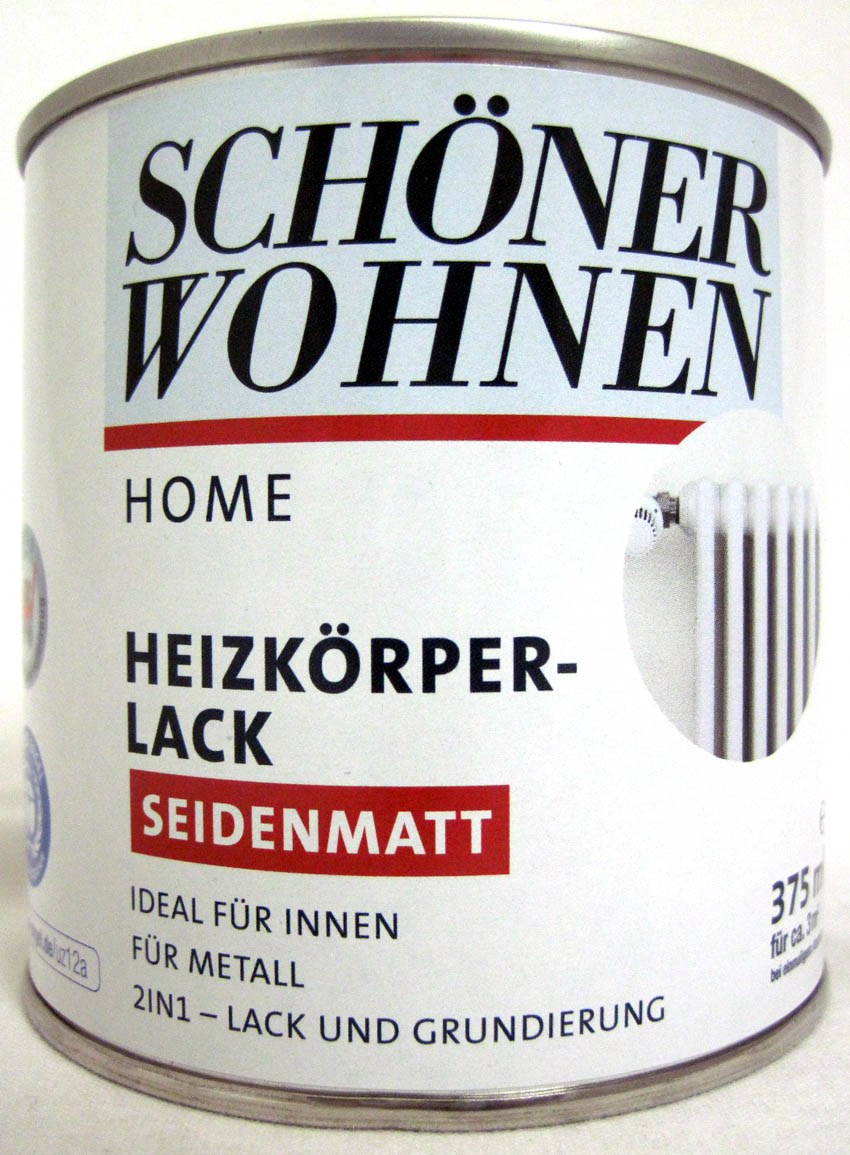Home Heizkörperlack 375 ml, weiß, seidenmatt, Acryllack SW