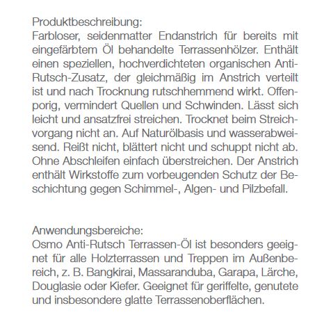 Osmo Anti-Rutsch-Terrassen-Öl-430 Farblos-750ml
