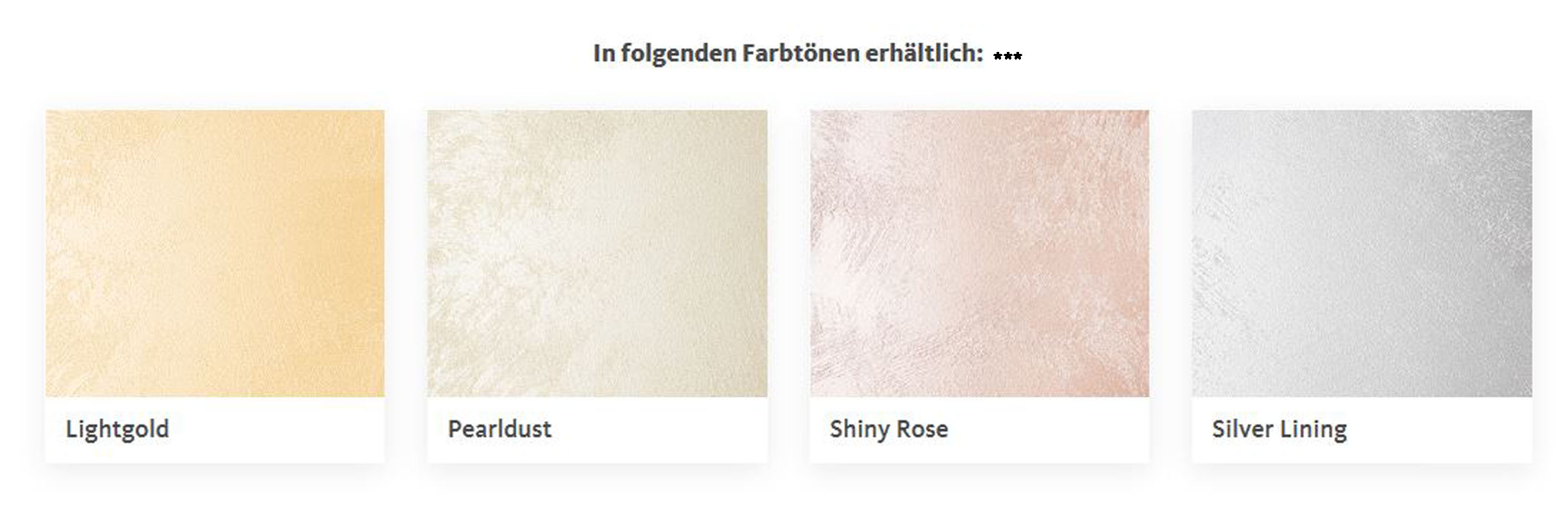 Schimmer-Optik Effektfarbe Pearldust 2,5 l incl. Kreativzusatz Schöner Wohnen