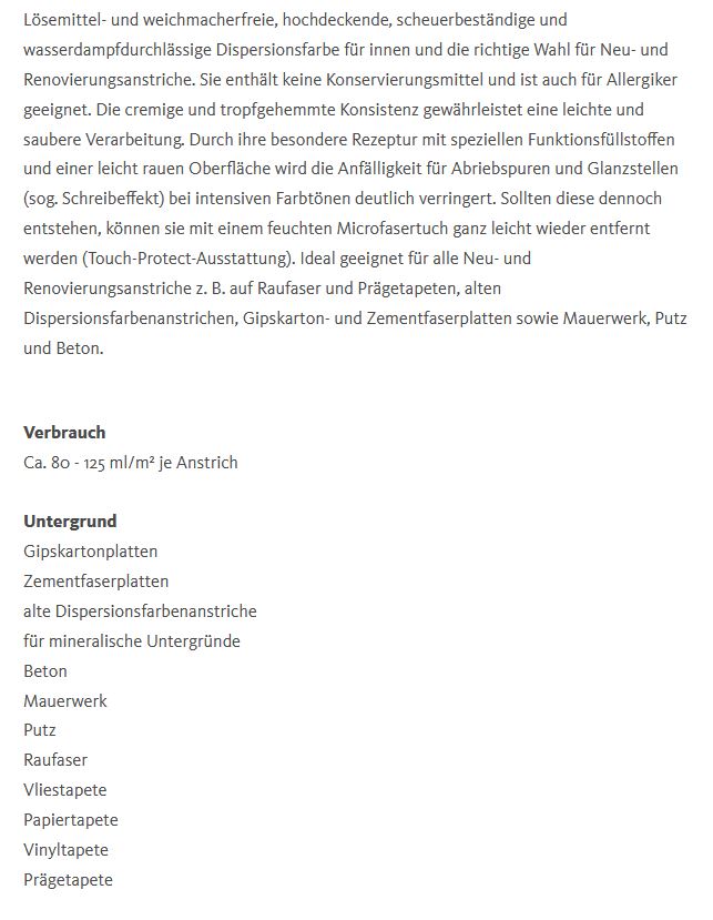 Schöner Wohnen Trendfarbe 3506 hortensie matt 50 ml Tester