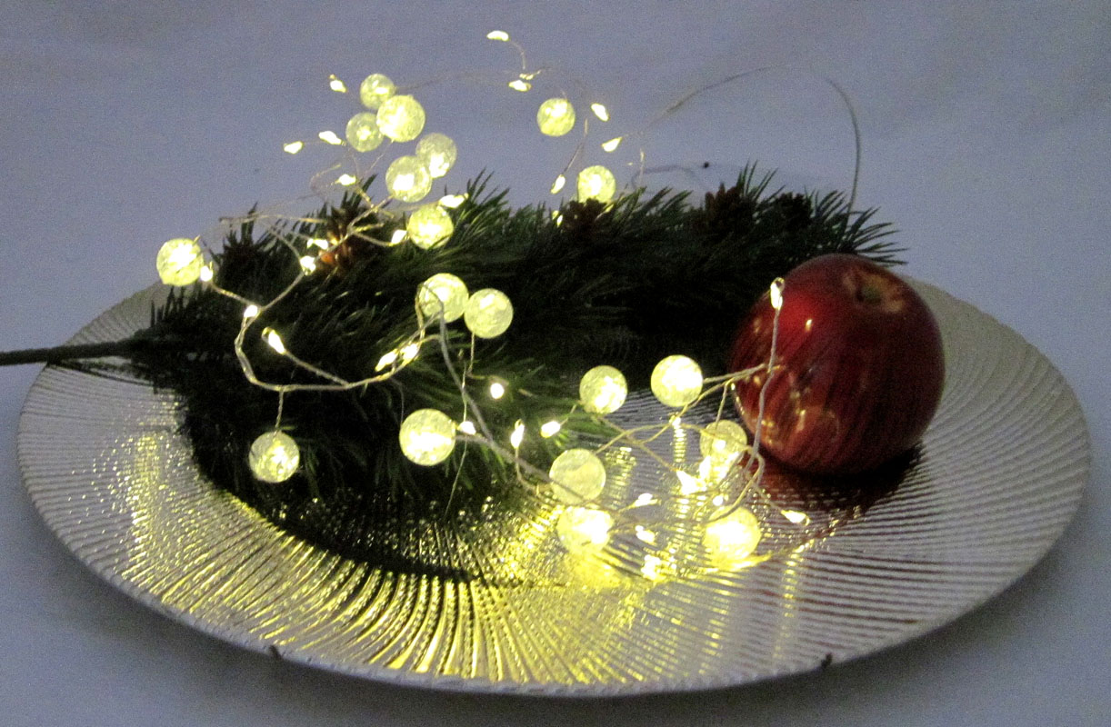 60-LED Lichtgirlande Innenbereich Länge ca. 120cm mitTimer