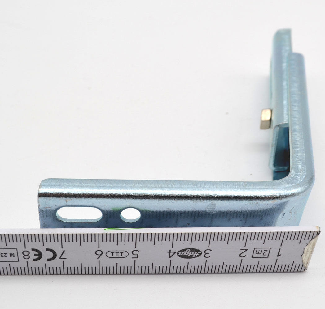 Wandwinkel 105-160 mm für Alu-Schienen verstellbar silber oder weiss