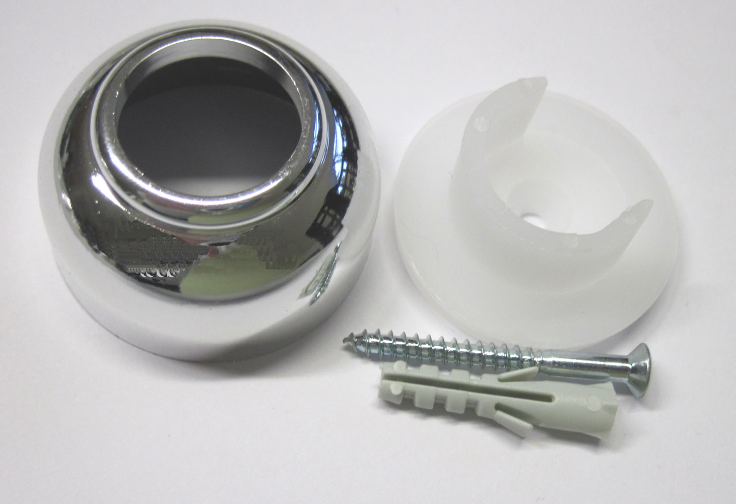 Wandlager Kunststoff Chrom für Gardinenstangen Ø 20mm (1 Stück)