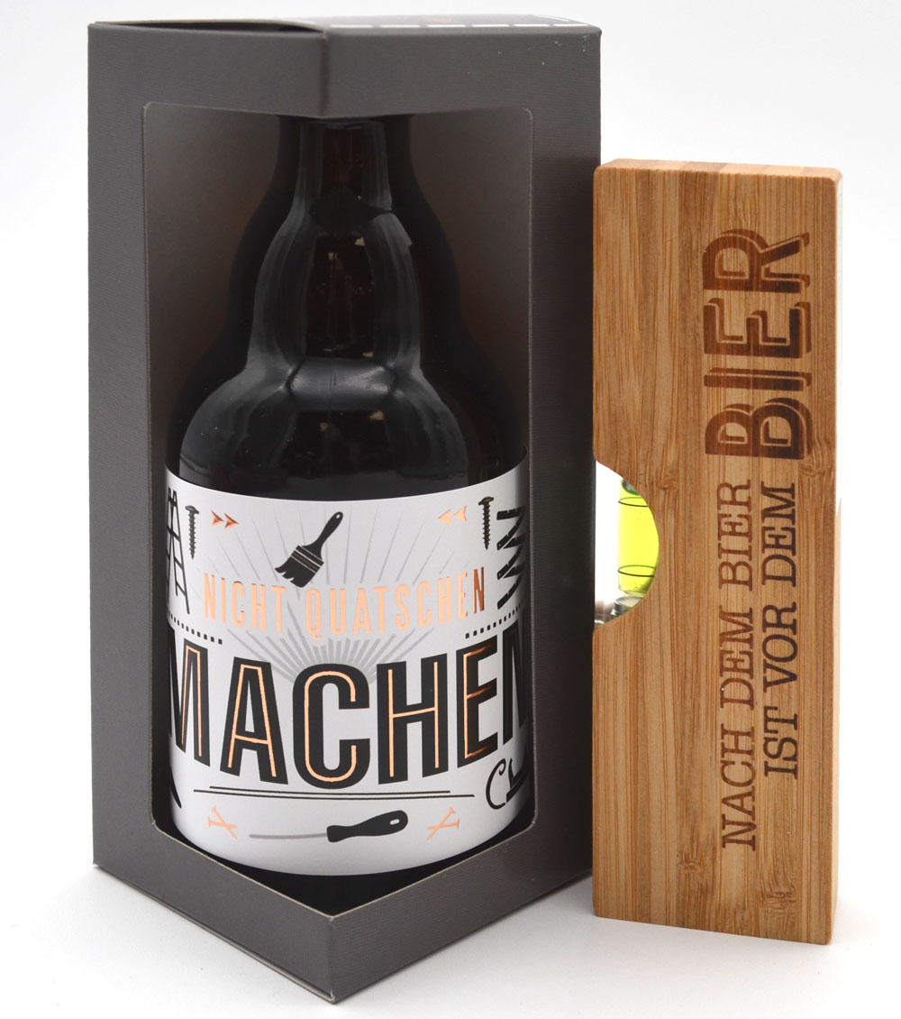 Männergeschenk Handwerker-Bier 0,33 Wasserwaage-Öffner Männergeschenk Handwerker-Bier 0,33 Wasserwaage-Öffner