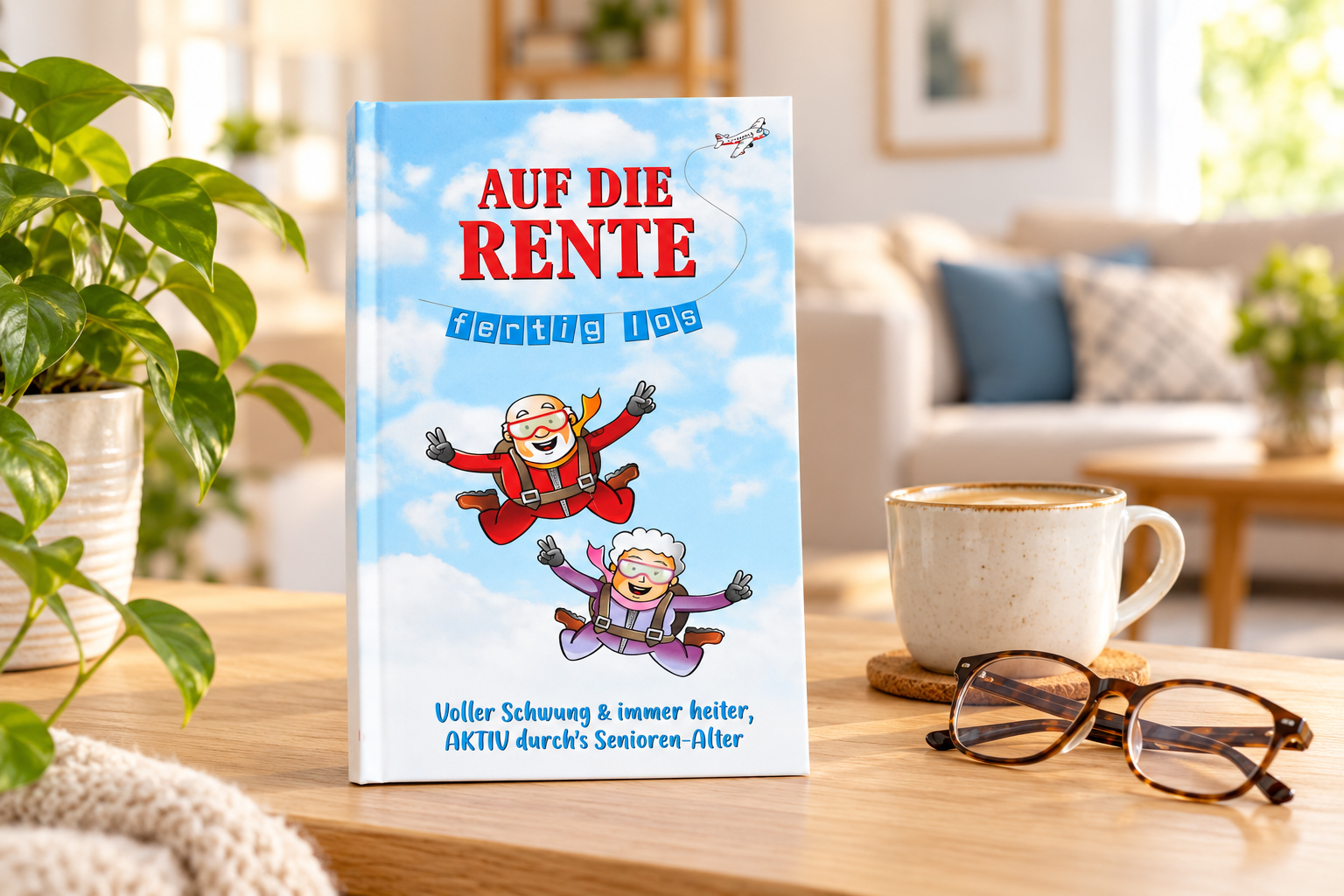 Geschenkbuch „Auf die Rente – fertig los“ | ca. 20 × 11 cm