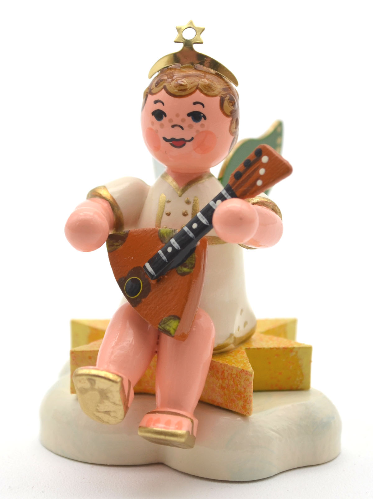 Hubrig - Engelbub mit Balalaika sitzend ca. 6,5 cm Neuheit 2025