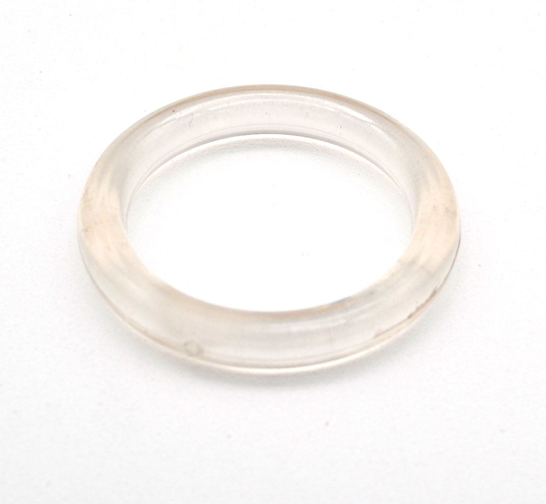 12 Kunststoffringe transparent für Stangen von 16-20 mm