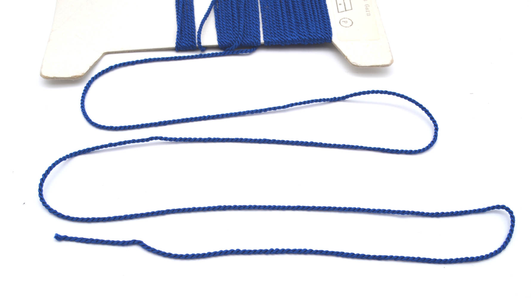 3 m Kordel gedreht 2 mm royalblau