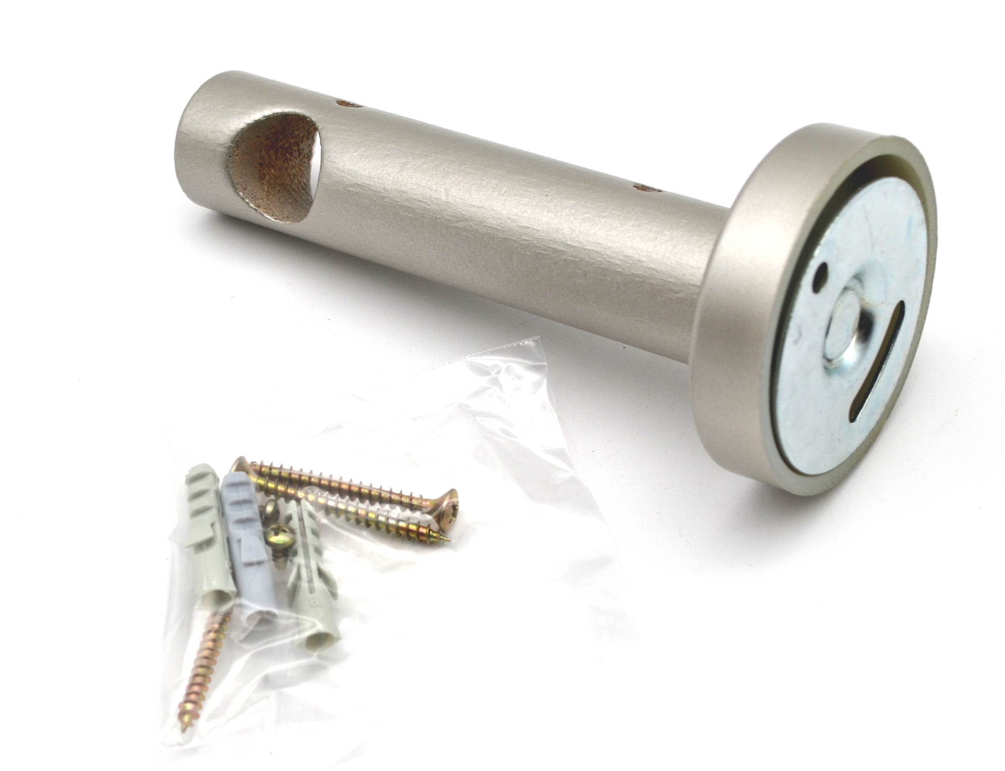 1 Holz-Träger geschlossen für Stilgarnituren Ø 20 mm silber WA 11,0 cm