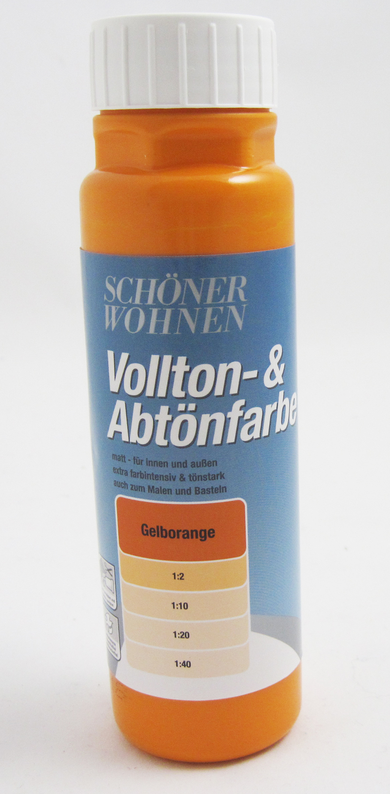 Voll- und Abtönfarbe Gelborange 500ml