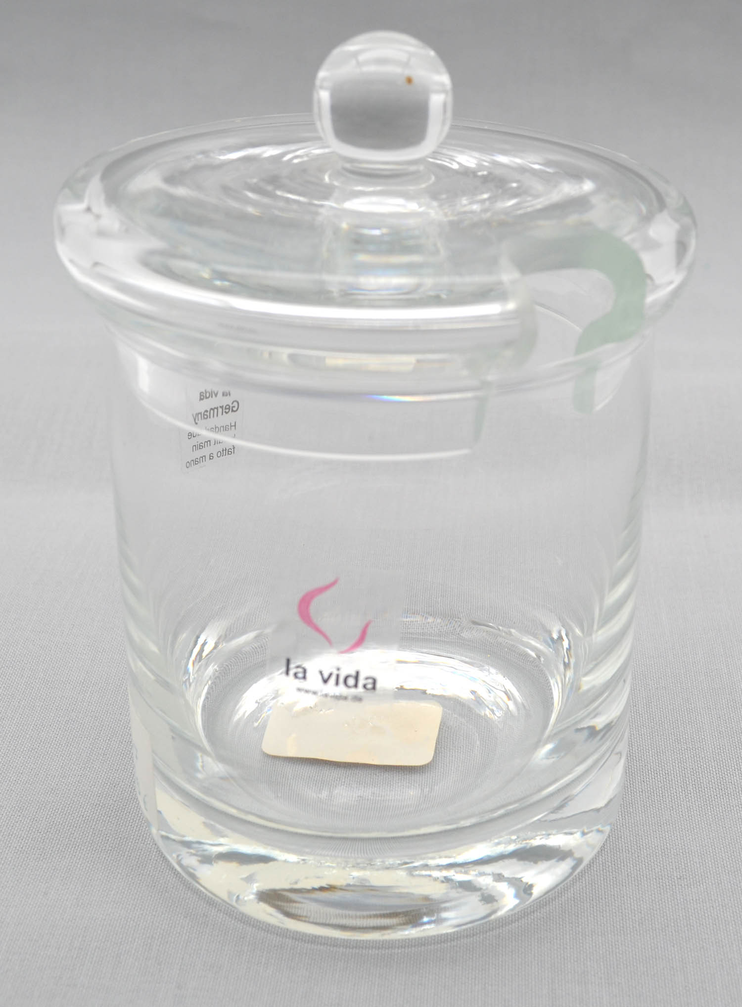 Marmeladendose Linah13 aus Glas mit Deckel schwere Ausführung 13 cm transparent