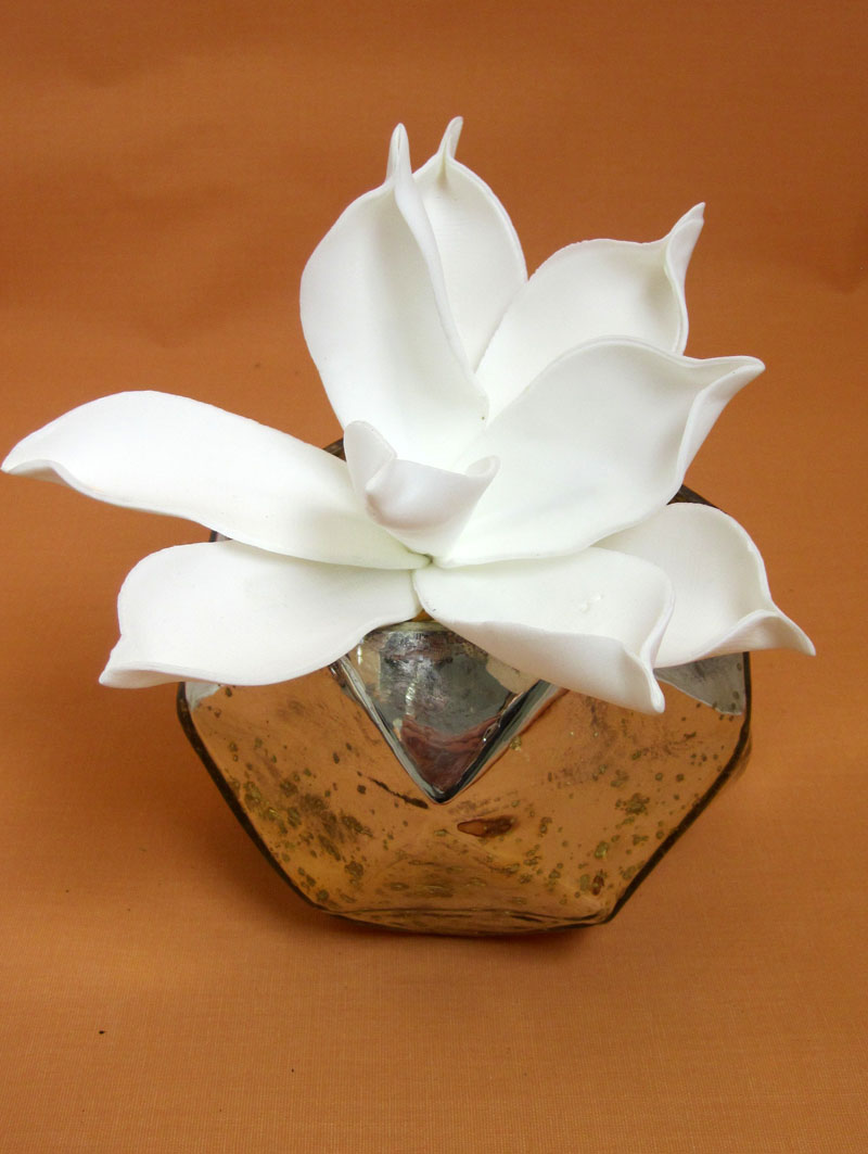 Foam Flower künstlich, weiss L.ca. 20cm D.ca. 10cm