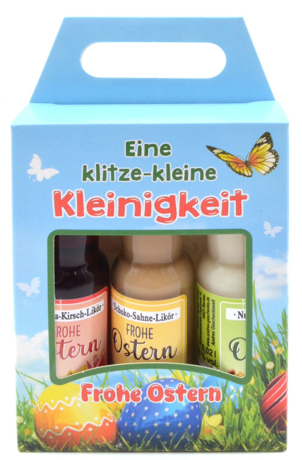 3er Likörbox "Ostern Kleinigkeit" 2025, je 15%vol. 0,02l 