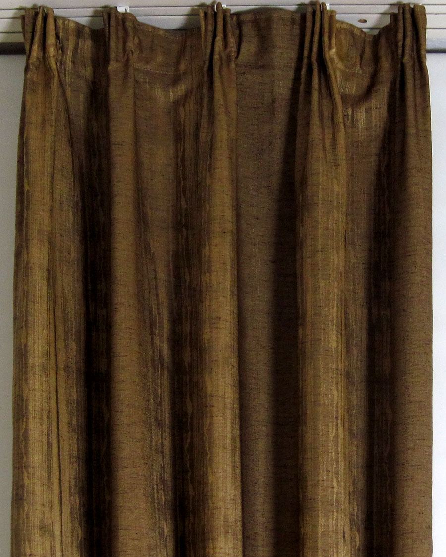 1 Dekoschal Seitenschal braun uni gemustert BxH ca. 45 cm x 2,25 m