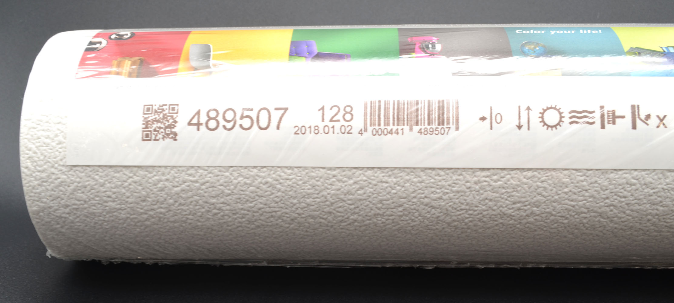 Tapete uni weiß 10,05 x 0,53 m 489507