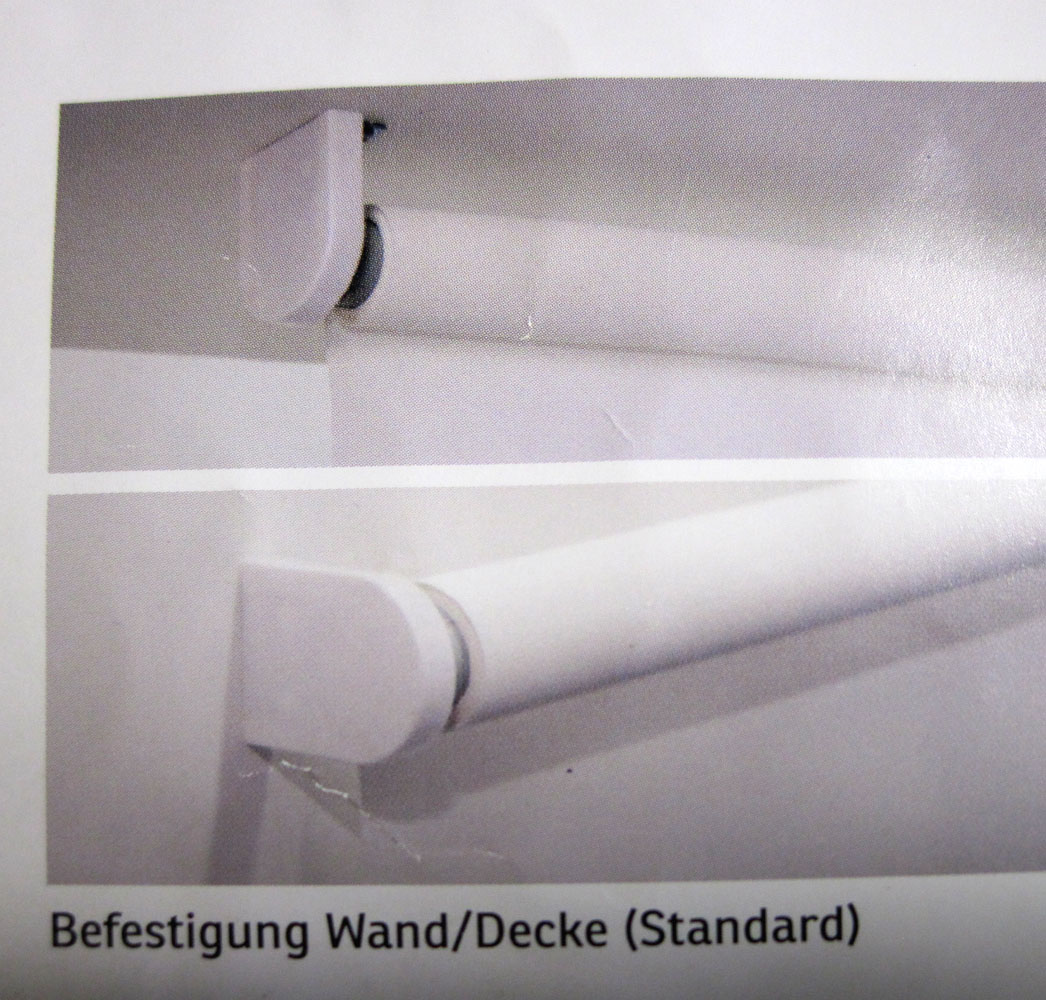 Montageset für SB Rollo für Welle 25mm Weiß