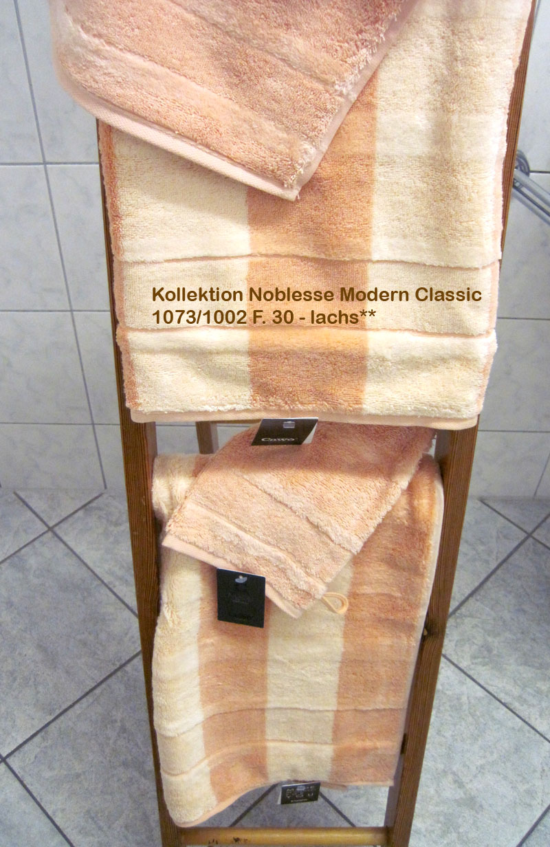 Duschtuch Noblesse Modern Classic 1002 Uni Fb.368 lachs, ca. 80 x 160 cm