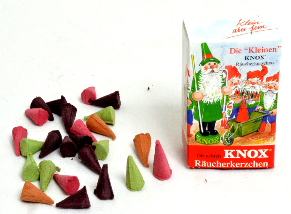 Die "Kleinen" von Knox Mini Räucherkerzchen bunt 24 Stück