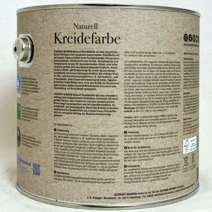 Naturell Kreidefarbe Bachplätschern 2,5 l