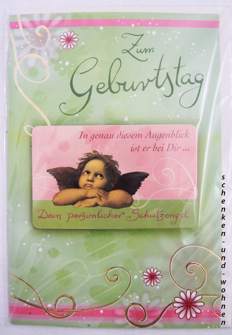 Geburtstagskarte Glückwunschkarte mit Schutzengelmotiv 51-4437