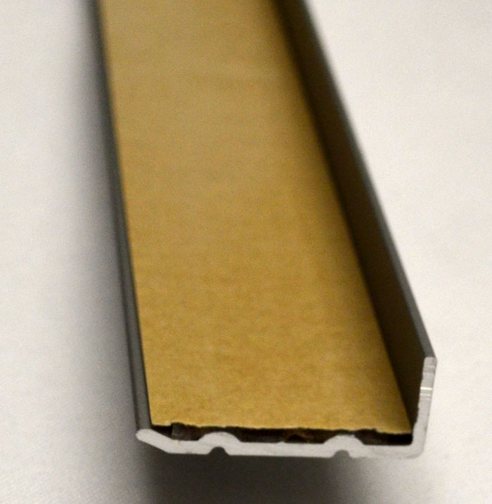 Winkelprofil 1 m sk 10x24,5mm Alu Edelstahlfarben