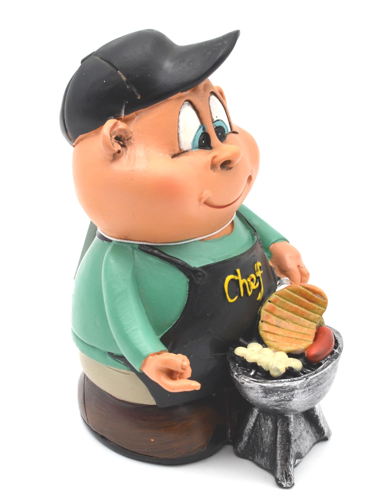 1 Spardose "Grillmeister" mehrfarbig, ca. 13 cm hoch