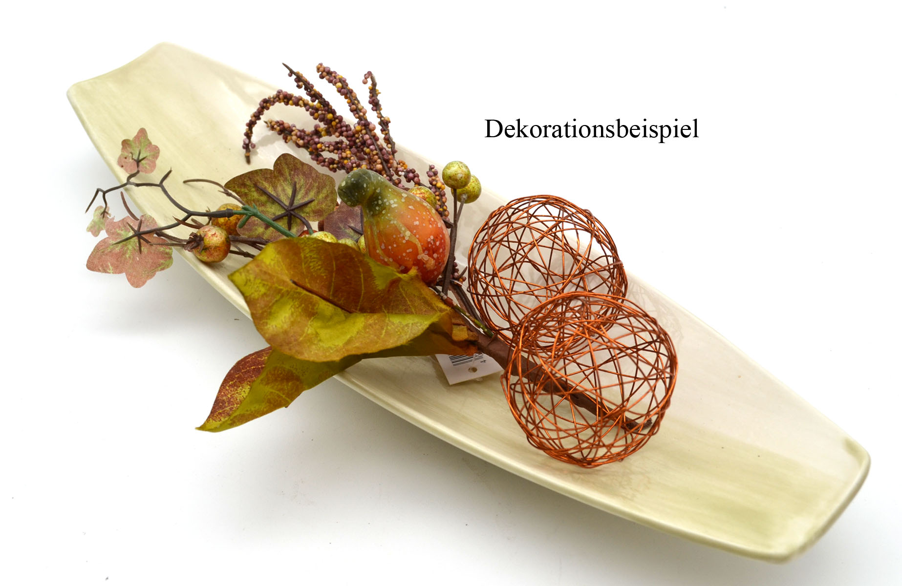 2 Stück Drahtbälle, Drahtkugeln Dekokugel kupferfarben 5 cm