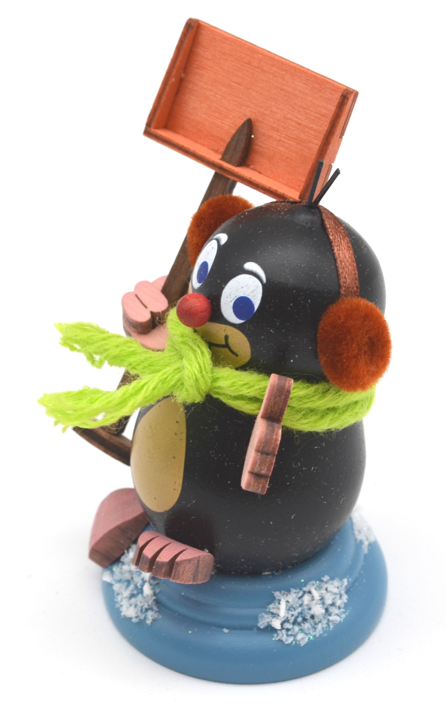Maulwurf "Egon" mit Schneeschippe ca. 7 cm hoch 