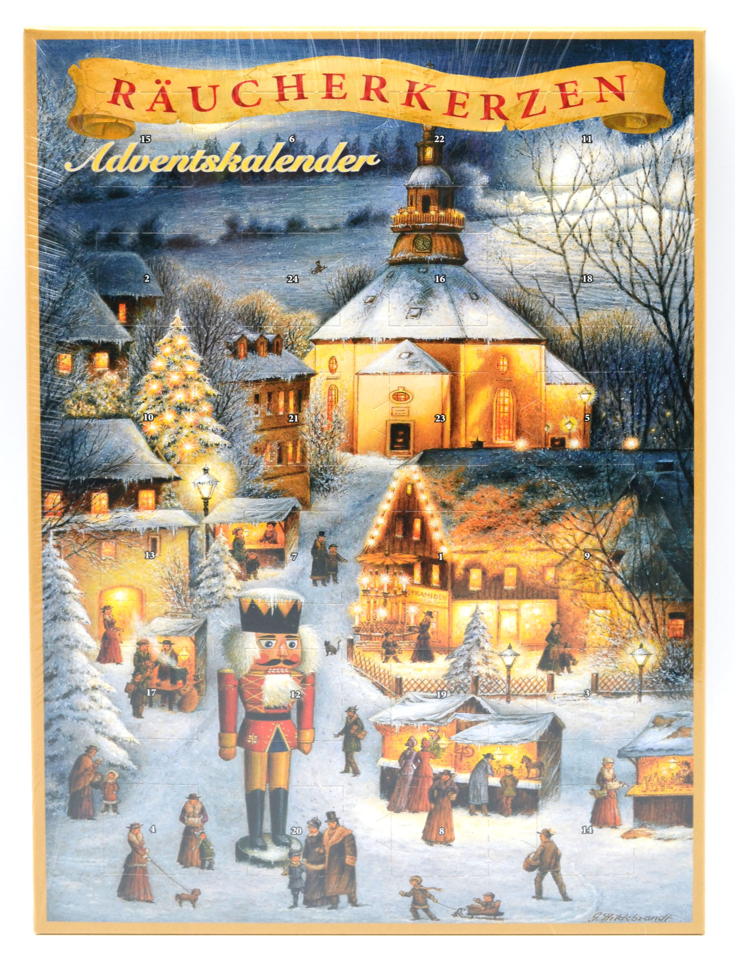 24 Räucherkerzen Adventskalender Weihnachten in Seiffen