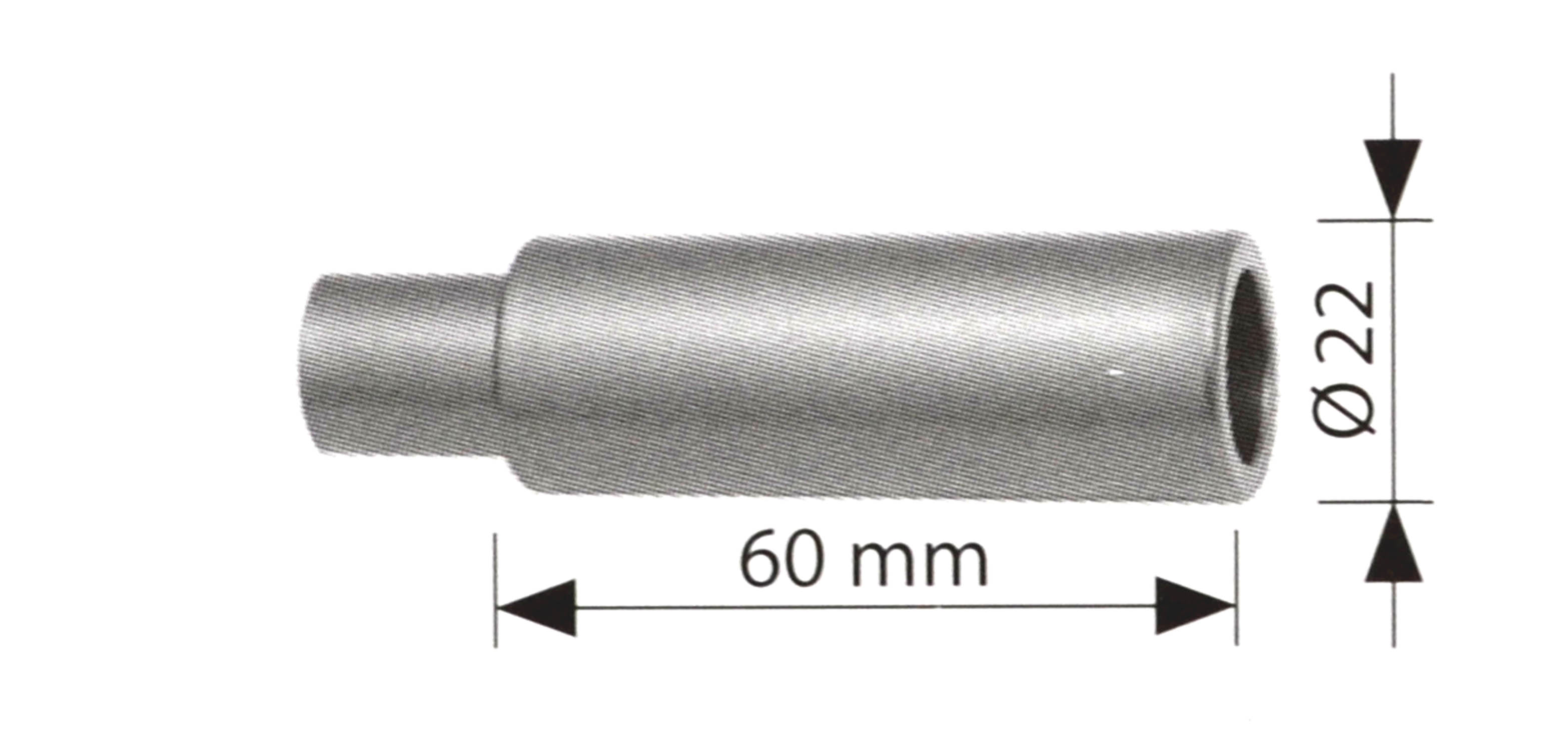 Trägerverlängerung 60 mm System Creativ d=16 mm gold matt