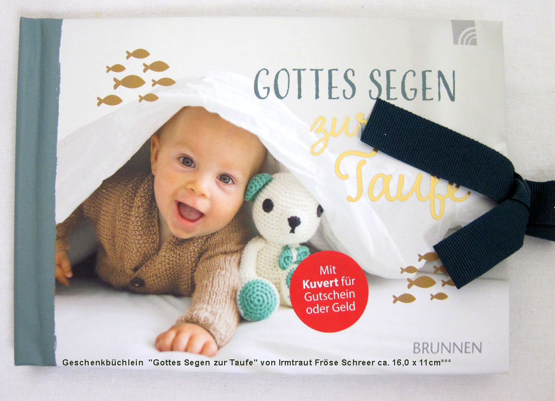 Geschenkbüchlein "Gottes Segen zur Taufe" ca. 16,0 x 11cm