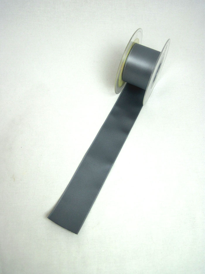 Satinband - Double Face - Breite 40mm - Fb.36 Grau - Meterware